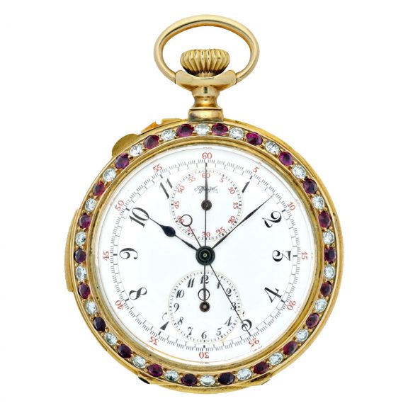American repeating split seconds chronograph watch Circa 1900