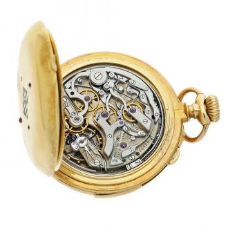 American repeating split seconds chronograph watch Circa 1900