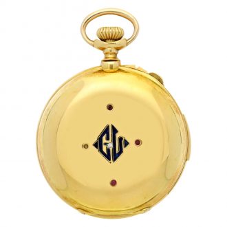 American repeating split seconds chronograph watch Circa 1900