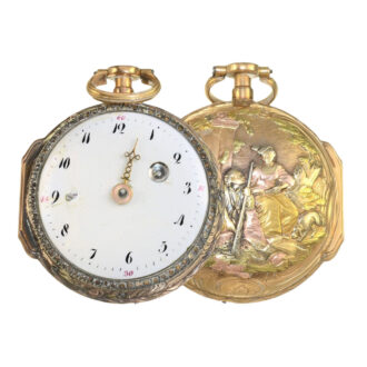 French four coloured gold repeating verge watch Circa 1770
