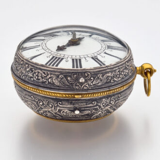 A French silver single handed oignon verge watch Circa 1700