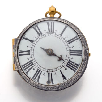 A French silver single handed oignon verge watch Circa 1700