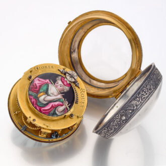 A French silver single handed oignon verge watch Circa 1700