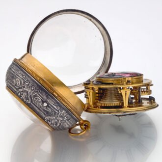 A French silver single handed oignon verge watch Circa 1700