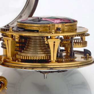 A French silver single handed oignon verge watch Circa 1700