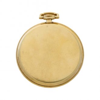 Swiss 18K yellow gold keyless lever dress watch Circa 1935