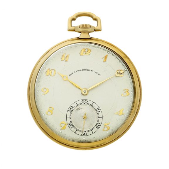 Swiss 18K yellow gold keyless lever dress watch Circa 1935