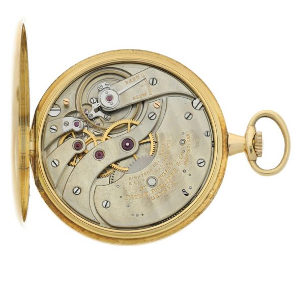 Swiss yellow gold open faced keyless pocket watch Circa 1919 Swiss yellow gold open faced keyless pocket watch Circa 1919