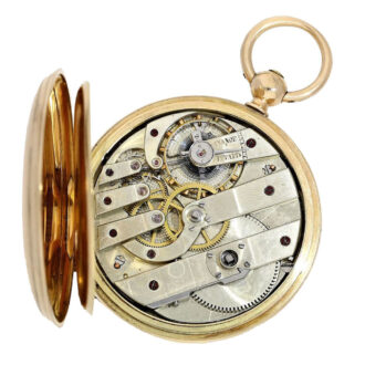 Swiss gold hunting cased for the Russian market Circa 1870