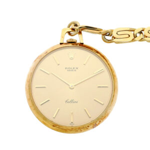 Swiss 18 carat gold open faced lever pocket watch Circa 1990