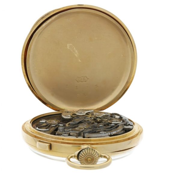 Swiss open faced split second chronograph watch Circa 1890 Swiss open faced split second chronograph watch Circa 1890