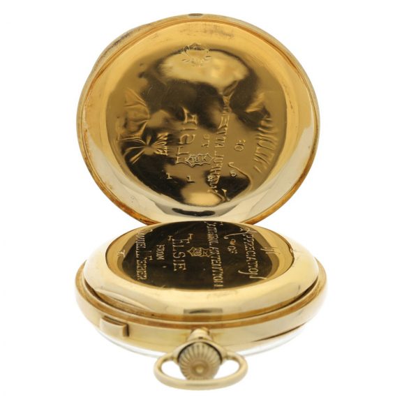 Swiss open faced split second chronograph watch Circa 1890 Swiss open faced split second chronograph watch Circa 1890