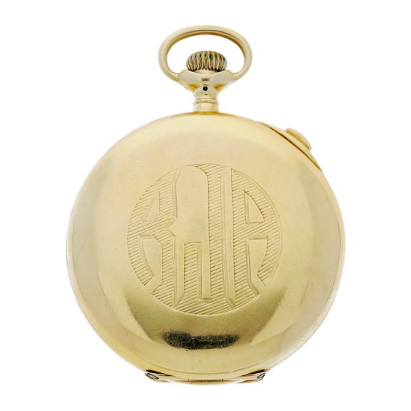 Swiss open faced split second chronograph watch Circa 1890 Swiss open faced split second chronograph watch Circa 1890