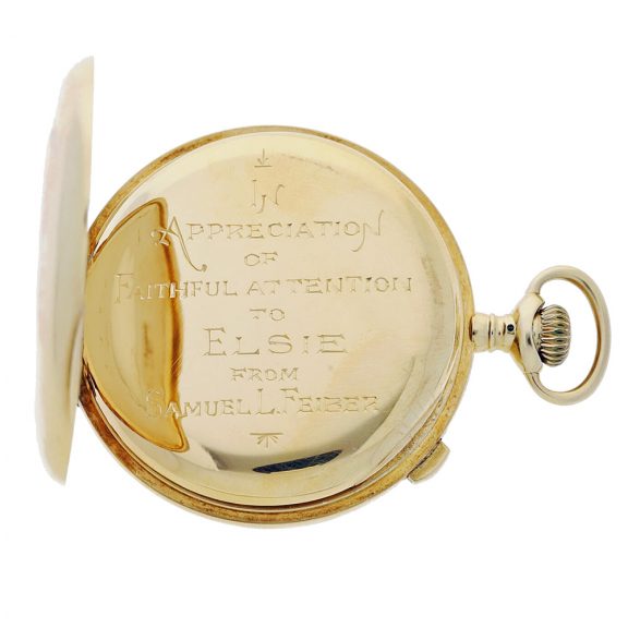 Swiss open faced split second chronograph watch Circa 1890 Swiss open faced split second chronograph watch Circa 1890