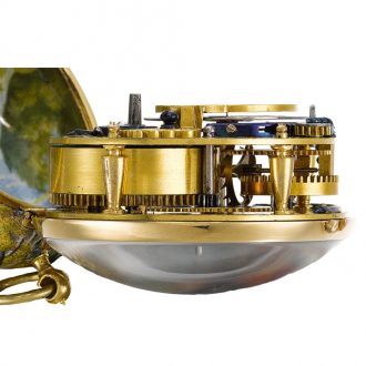 French gold and enamel single cased verge watch Circa 1660-1685