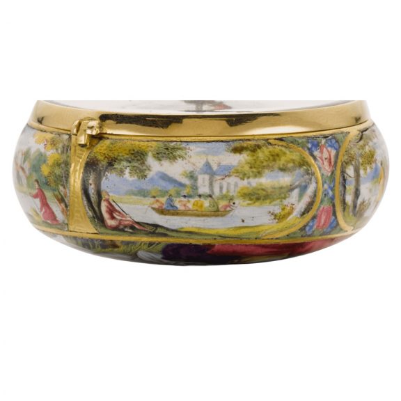 French gold and enamel single cased verge watch Circa 1660-1685 French gold and enamel single cased verge watch Circa 1660-1685