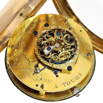 French gold watch with calender and seconds Circa 1773