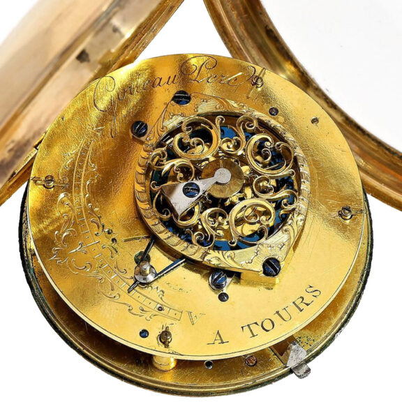French gold watch with calender and seconds Circa 1773 French gold watch with calender and seconds Circa 1773