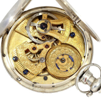 Swiss silver duplex watch for the Chinese market Circa 1850