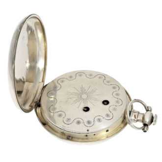 Swiss silver duplex watch for the Chinese market Circa 1850