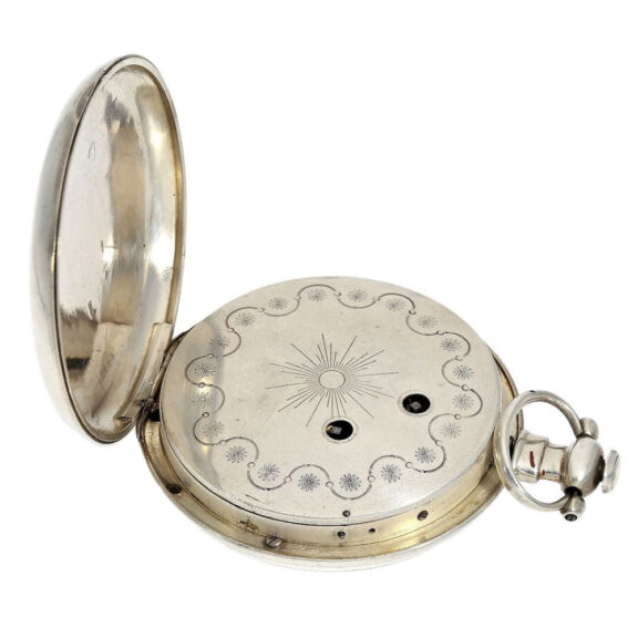 Swiss silver duplex watch for the Chinese market Circa 1850 Swiss silver duplex watch for the Chinese market Circa 1850