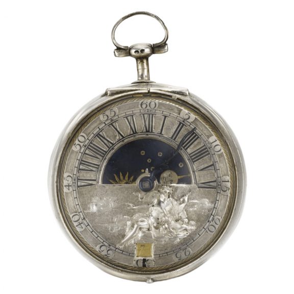 Dutch pair cased sun and moon verge watch with date Circa 1720 Dutch pair cased sun and moon verge watch with date Circa 1720