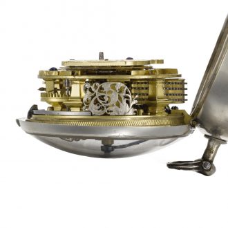 Dutch pair cased sun and moon verge watch with date Circa 1720