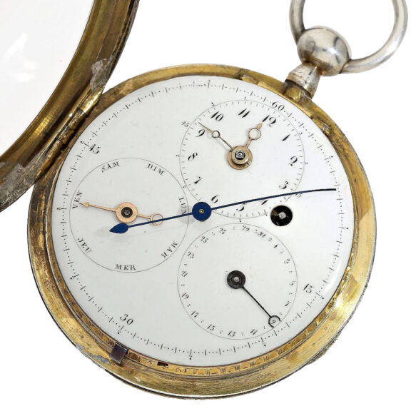 Swiss silver open faced cylinder clock watch Circa 1790 Swiss silver open faced cylinder clock watch Circa 1790