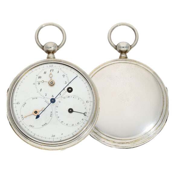 Swiss silver open faced cylinder clock watch Circa 1790