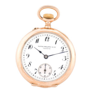 Swiss pendant watch with Breguet dial and engraved monogram Circa 1905