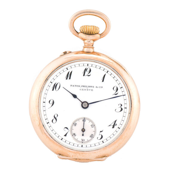 Swiss pendant watch with Breguet dial and engraved monogram Circa 1905