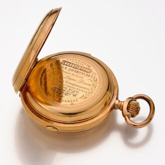 Swiss quarter repeater with calendar and chronograph Circa 1890