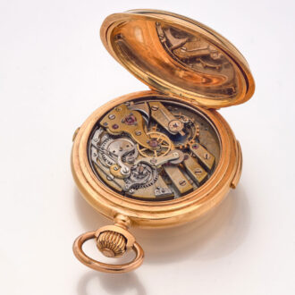 Swiss quarter repeater with calendar and chronograph Circa 1890