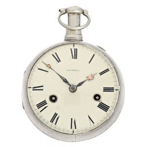 English silver à toc et à tac repeating pocket watch Circa 1810
