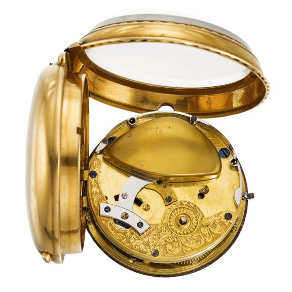 Rare Swiss perpetuelle watch with centre seconds circa 1785 Rare Swiss perpetuelle watch with centre seconds circa 1785