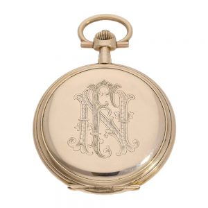 German gold hunting cased keyless lever watch Circa 1924