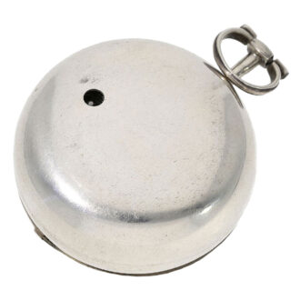 English decorative silver paircase pocket watch Circa 1765