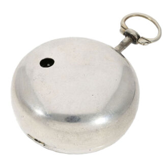 English silver paircase verge pocket watch Circa 1754