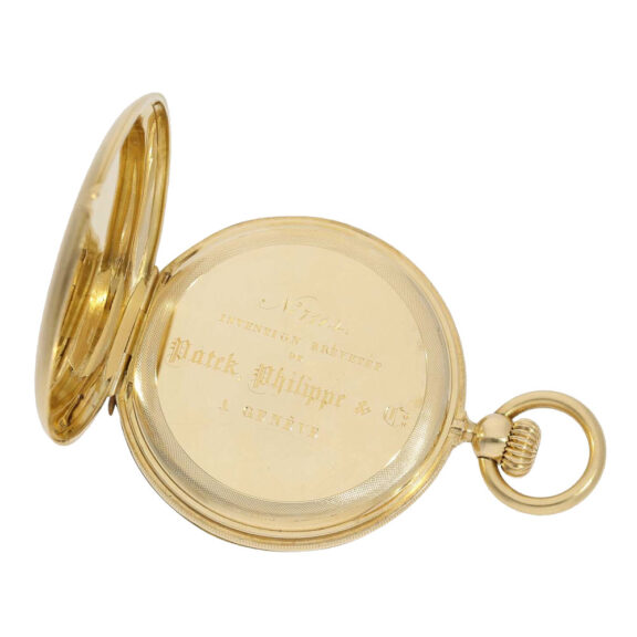 Swiss 18k gold full hunting lever pocket watch Circa 1852 Swiss 18k gold full hunting lever pocket watch Circa 1852