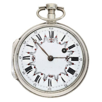 Extravagant Austrian silver verge pocket watch Circa 1780