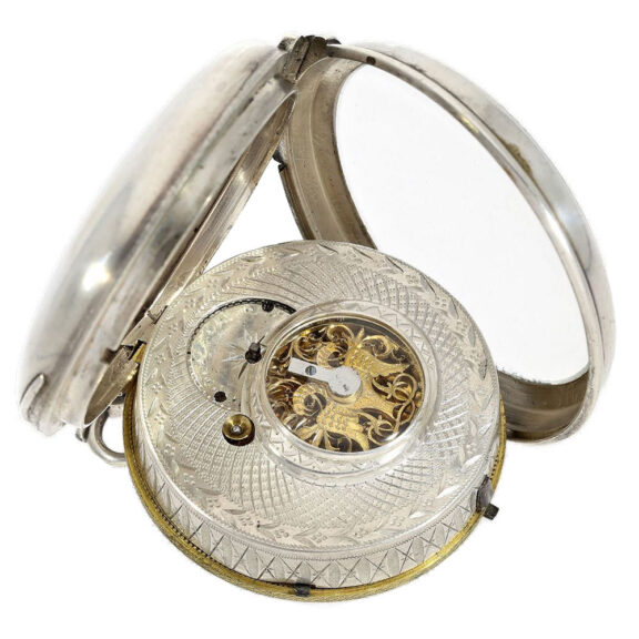 Extravagant Austrian silver verge pocket watch Circa 1780 Extravagant Austrian silver verge pocket watch Circa 1780