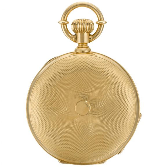 Rare Swiss hunting cased keyless pocket chronometer Circa 1885 Rare Swiss hunting cased keyless pocket chronometer Circa 1885