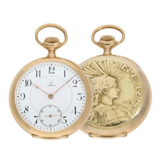 Swiss rare gold Omega observatory chronometer Circa 1910