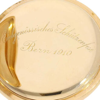 Swiss rare gold Omega observatory chronometer Circa 1910