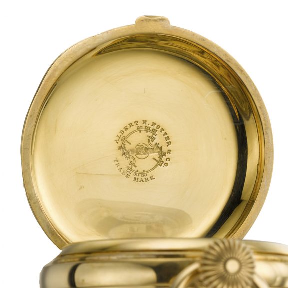 Swiss hunting cased keyless minute repeating lever watch Circa 1890 Swiss hunting cased keyless minute repeating lever watch Circa 1890