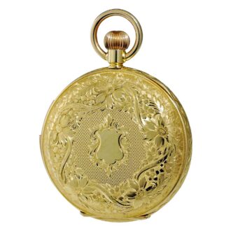 Swiss 18k gold half hunting cased repeating lever Circa 1900