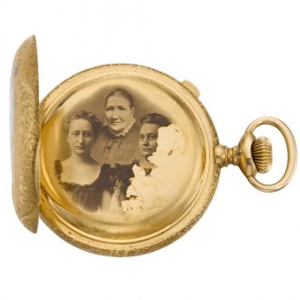 American chronograph with American and Naval flags Circa 1887