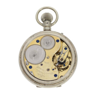 Rare German nickel open faced lever watch Circa 1905