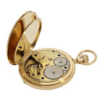 German gold full hunting lever pocket watch Circa 1871