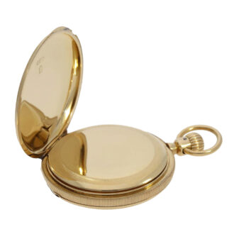 German gold full hunting lever pocket watch Circa 1871